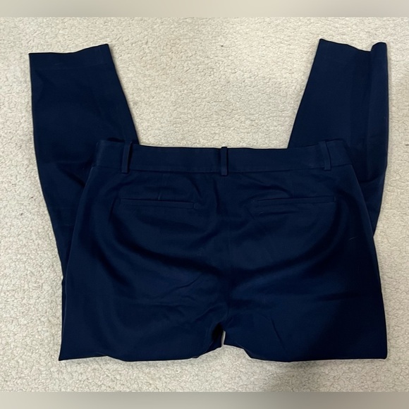 J. Crew navy cotton blend pants Minnie style size 4 - Picture 2 of 4